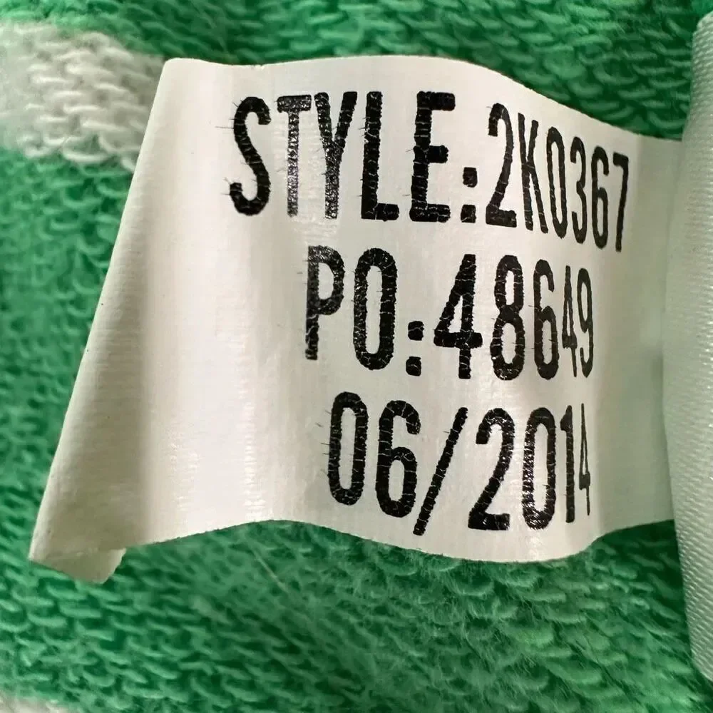 Vineyard Vines Women's Green & White Stripes with Pink Shoulders size XS